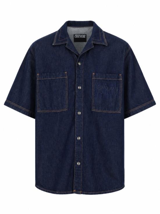 26SS 베르사체 반팔 셔츠 80GAL21A DW127L54914 DENIM