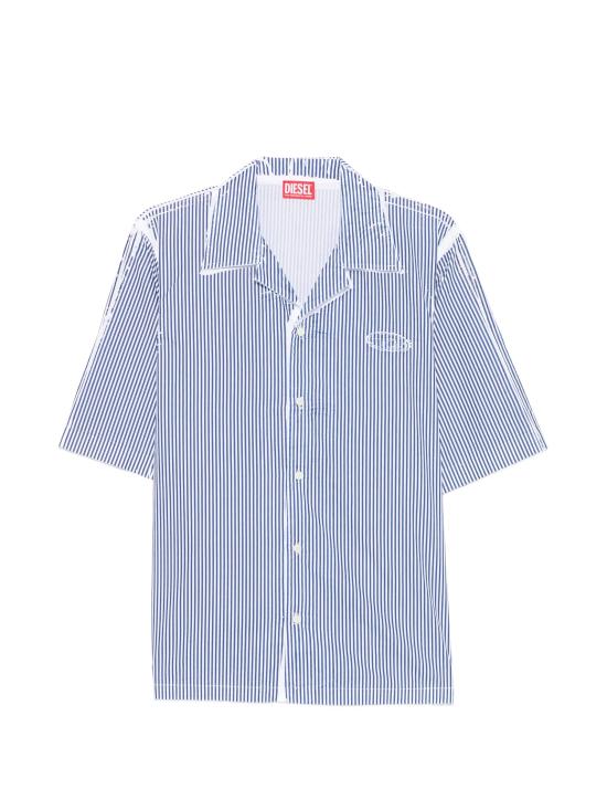 26SS 디젤 반팔 셔츠 A20209 0QMBZ8EK MULTICOLOUR
