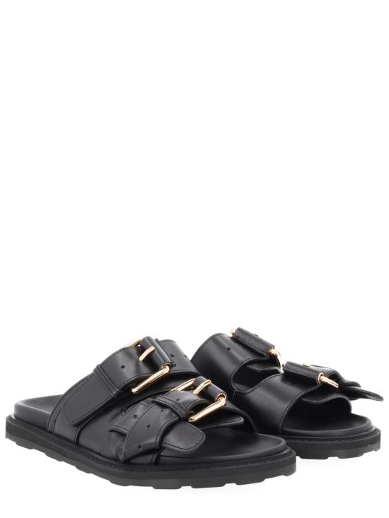 26SS 모스키노 뮬/슬리퍼 MA28153G1O MF0000 BLACK - MOSCHINO