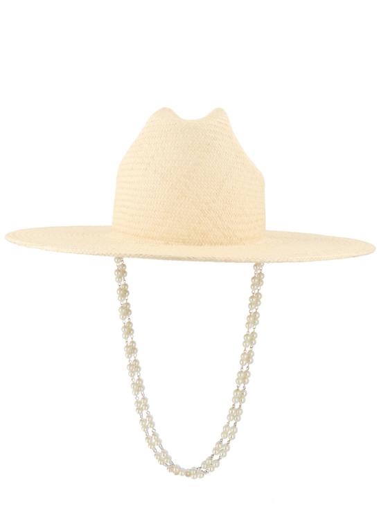 26SS 루슬란바진스키 버킷햇 CWB036SS26 STRPRL2CHA11PSRBNATURALSTRAW IVORY - RUSLAN BAGINSKIY