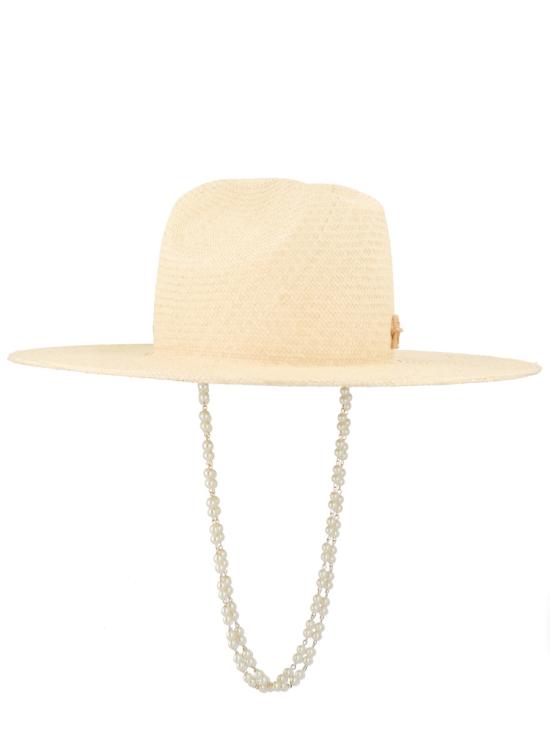 26SS 루슬란바진스키 버킷햇 CWB036SS26 STRPRL2CHA11PSRBNATURALSTRAW IVORY - RUSLAN BAGINSKIY