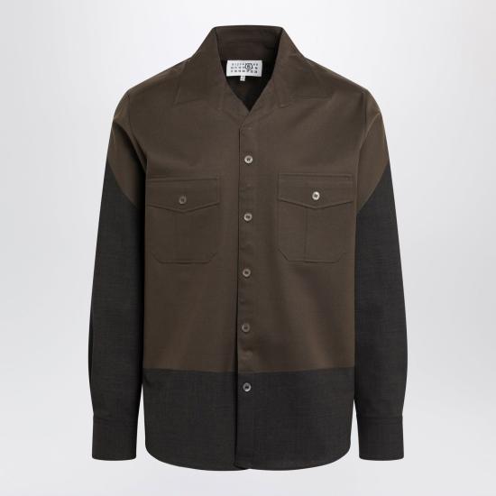 26SS MM6 메종마르지엘라 긴팔 셔츠 SH2DT0046M35733 144M BROWN
