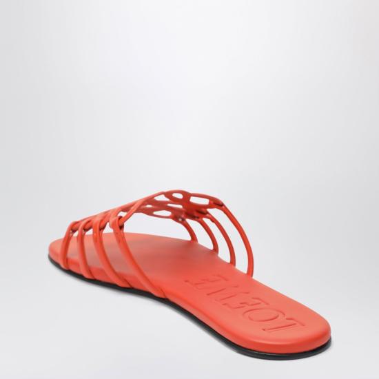 26SS 로에베 페탈 애너그램 소프트 카프스킨 슬라이드 LPEA465X06LE 4974 ORANGE - LOEWE