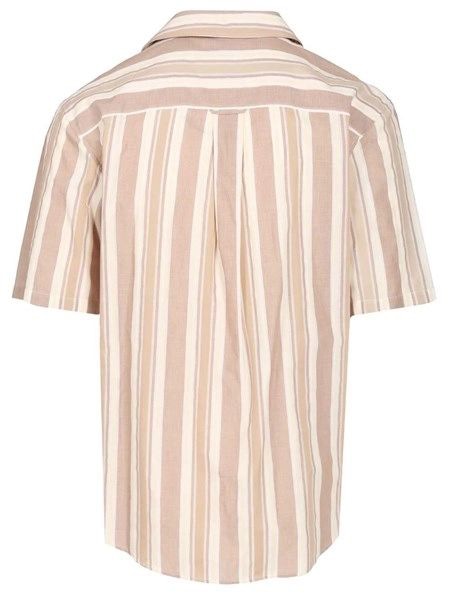 26SS 생로랑 반팔 셔츠 859775Y2N58 2726 BROWN STRIPED - SAINT LAURENT