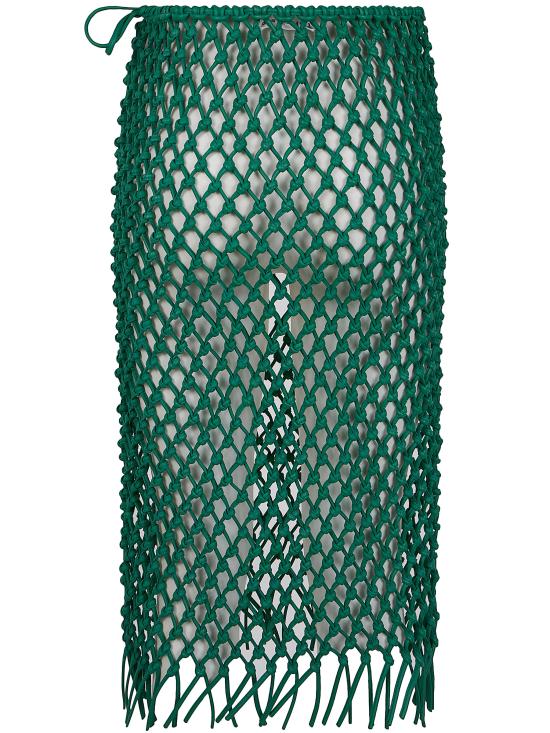 26SS 더프랭키샵 미디 스커트 SKFS21892435 EMERALD GREEN - THE FRANKIE SHOP
