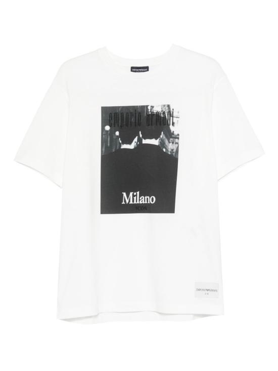 26SS 엠포리오 아르마니 반팔 티셔츠 EM004751AF23082 F0041 WHITE