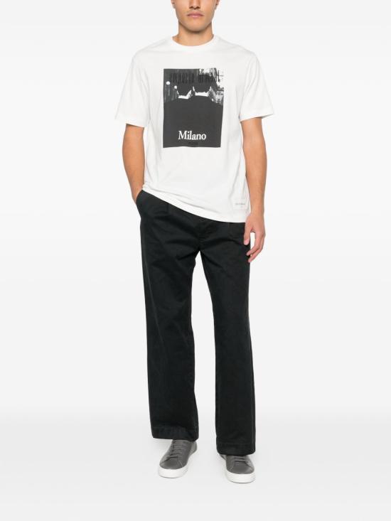 26SS 엠포리오 아르마니 반팔 티셔츠 EM004751AF23082 F0041 WHITE - EMPORIO ARMANI
