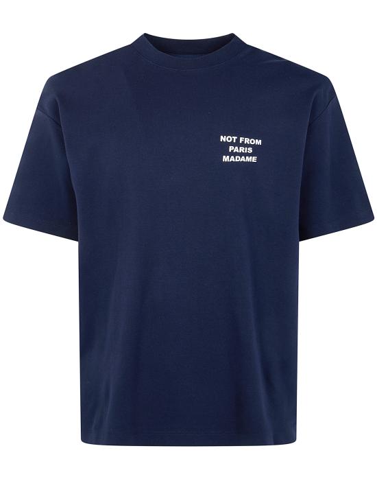 26FW 드롤드무슈 반팔 티셔츠 PERMTS203CO002099 NAVY BLUE