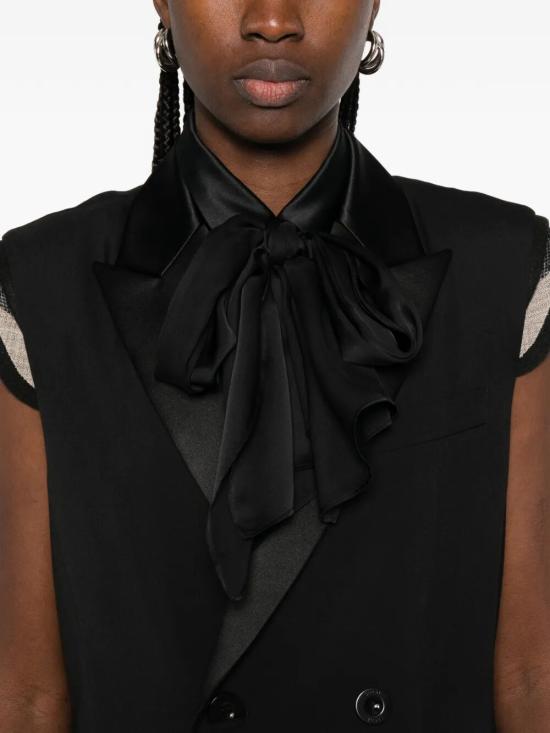 26SS 사카이 미디 원피스 2608279 001 BLACK - SACAI
