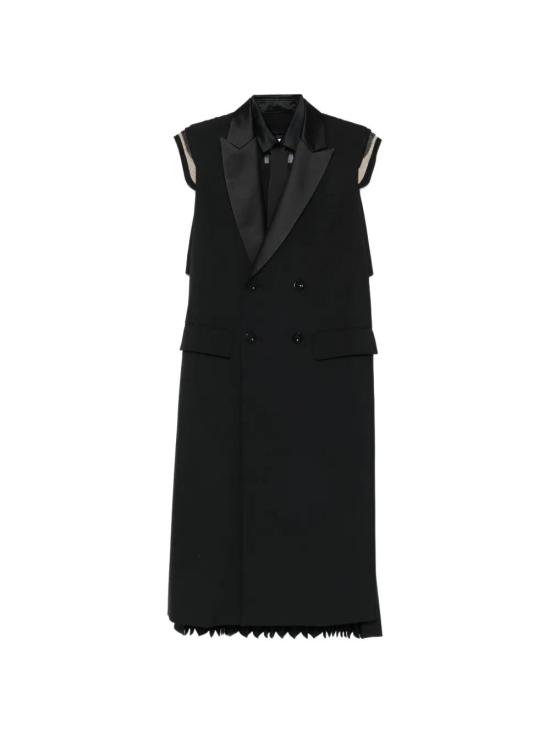 26SS 사카이 미디 원피스 2608279 001 BLACK - SACAI