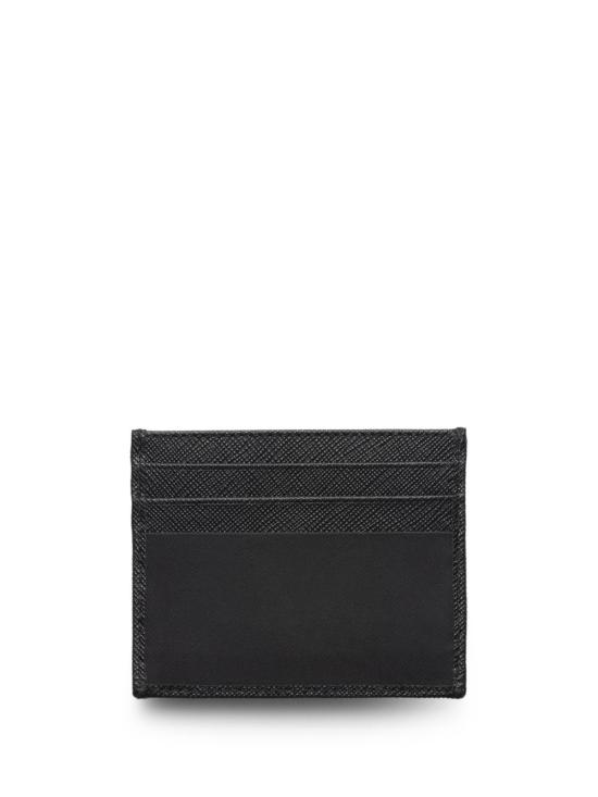 26FW 프라다 리나일론 사피아노 레더 카드 홀더 2MC0252DMH F0002 Black - PRADA
