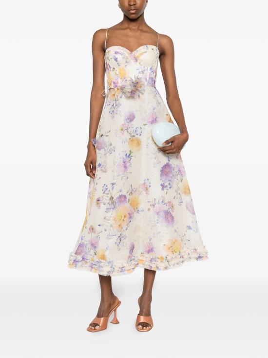 26SS 짐머만 미디 원피스 7568DS261 CRDA Multicolor - ZIMMERMANN