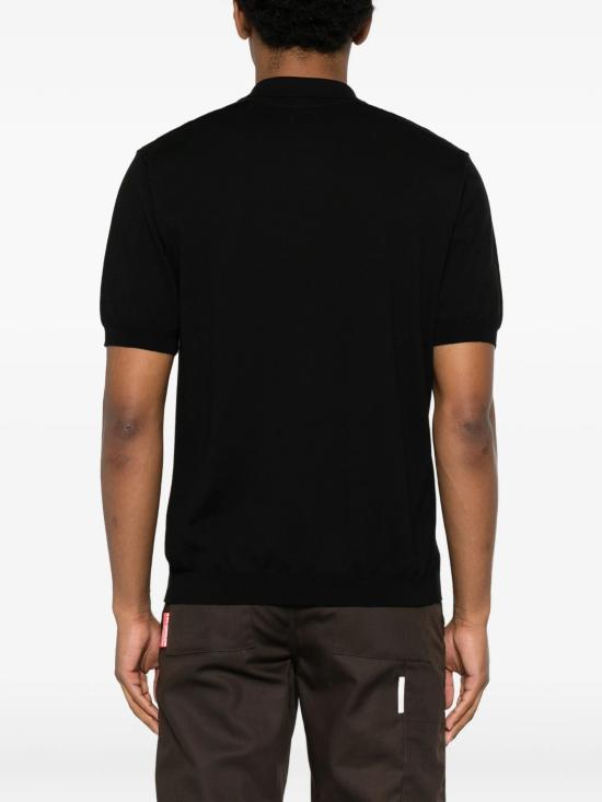 26SS 씨피 컴퍼니 폴로 티셔츠 20CMKN099A 110560A 999 BLACK DOM - C.P. COMPANY