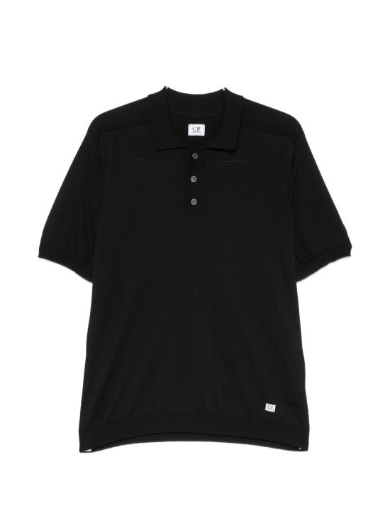 26SS 씨피 컴퍼니 폴로 티셔츠 20CMKN099A 110560A 999 BLACK DOM