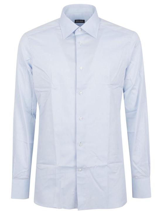 26SS 에르메네질도제냐 긴팔 셔츠 301353A39MS0PAG Blue