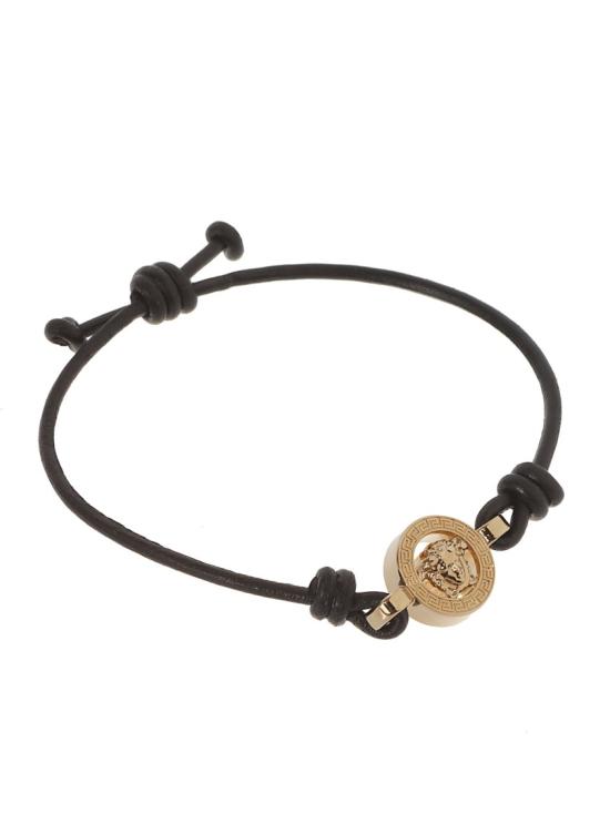 26SS 베르사체 메두사 '95 레더 브레이슬릿 10196681A006371B00V Black