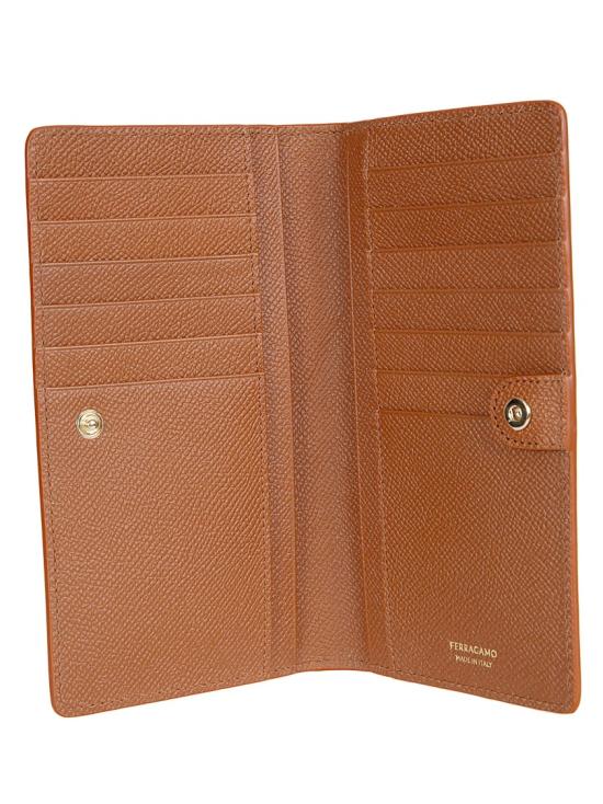 26SS 살바토레 페라가모 간치니 바이폴드 장지갑 791889 087 Brown - SALVATORE FERRAGAMO