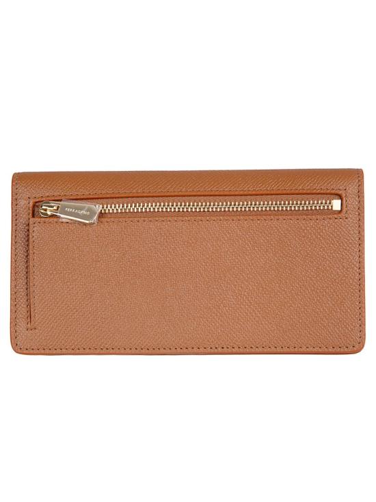 26SS 살바토레 페라가모 간치니 바이폴드 장지갑 791889 087 Brown - SALVATORE FERRAGAMO
