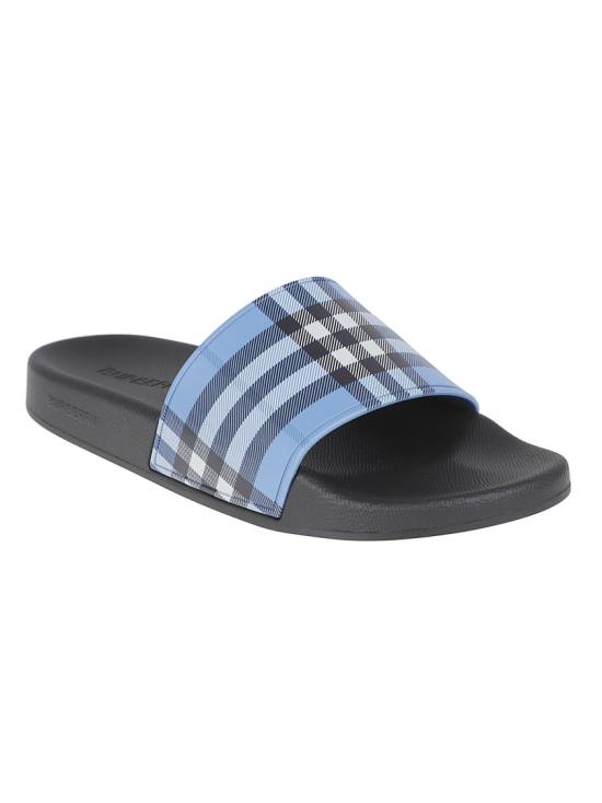 26SS 버버리 체크 슬라이드 8123583 C4258 Blue - BURBERRY