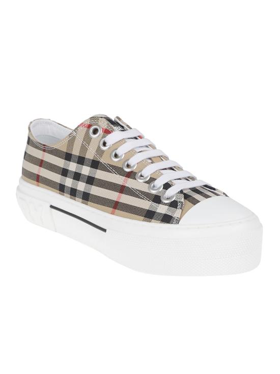 26SS 버버리 체크 코튼 스니커즈 8050506 A7028 Neutrals - BURBERRY