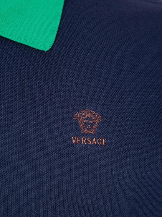 26SS 베르사체 폴로 티셔츠 10240311A176812U3I0 Blue - VERSACE