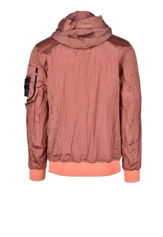  스톤 아일랜드 자켓 나일론 금속 보호대 - 오렌지색 - STONE ISLAND