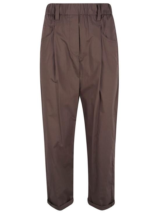 26SS 브루넬로 쿠치넬리 코튼 팬츠 M0H93P8907 C8705 Brown