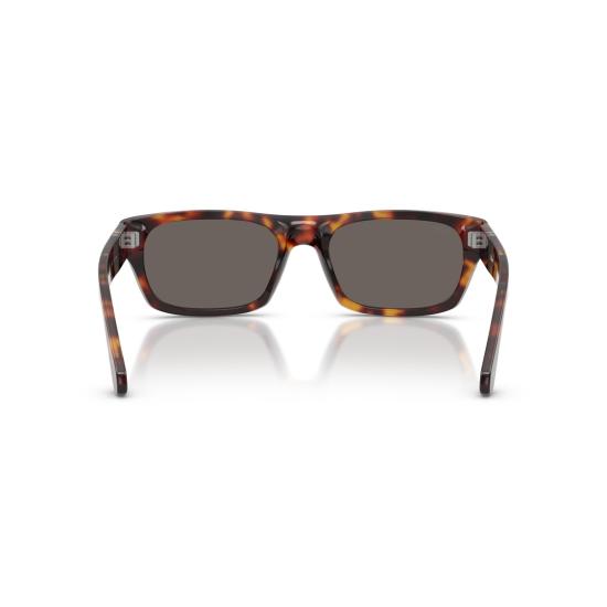 26SS 페르솔 선글라스 은색 화살표 디테일이 있는 직사각형 호피무늬 아세테이트 - PERSOL