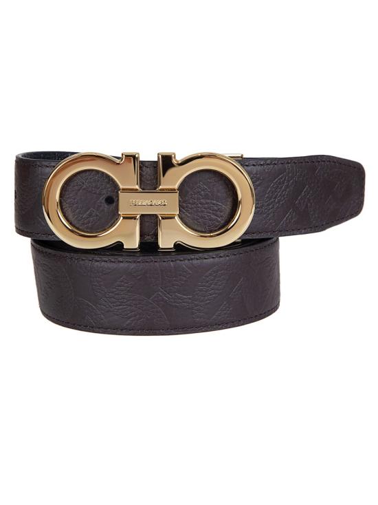 26SS 살바토레 페라가모 가죽 벨트 770651 082 Brown