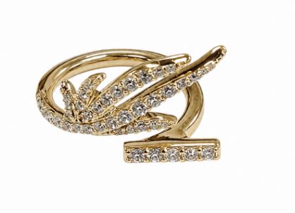 26SS 살바토레 페라가모 반지 760974 794538ORO CRYSTAL - SALVATORE FERRAGAMO