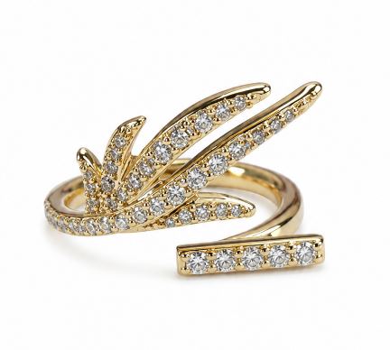 26SS 살바토레 페라가모 반지 760974 794538ORO CRYSTAL