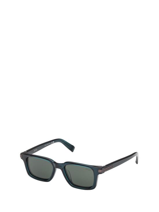 26FW 에르메네질도제냐 선글라스 EZ0280 96N SHINY DARK GREEN - ERMENEGILDO ZEGNA