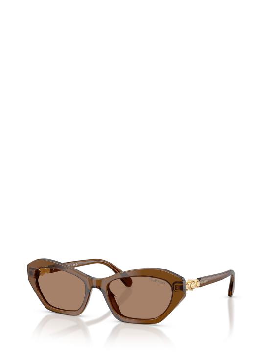 26FW 스와로브스키 선글라스 SK6048 108473 TRANSPARENT BROWN - SWAROVSKI