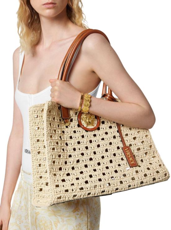 26SS 베르사체 토트백 10047411A169992KJ8V BEIGE - VERSACE