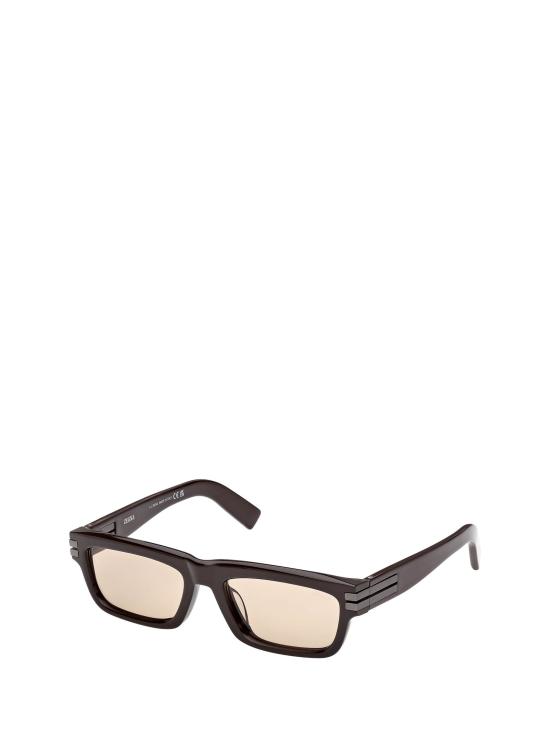 26FW 에르메네질도제냐 선글라스 EZ0282 48E SHINY DARK BROWN - ERMENEGILDO ZEGNA