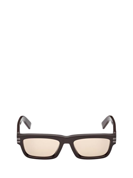 26FW 에르메네질도제냐 선글라스 EZ0282 48E SHINY DARK BROWN