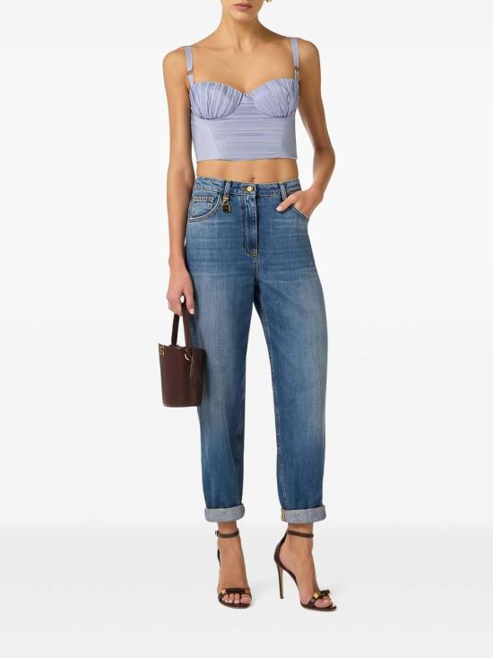 26SS 엘리자베타프랜치 민소매 티셔츠 TO05362E2019OXFORD Blue - ELISABETTA FRANCHI