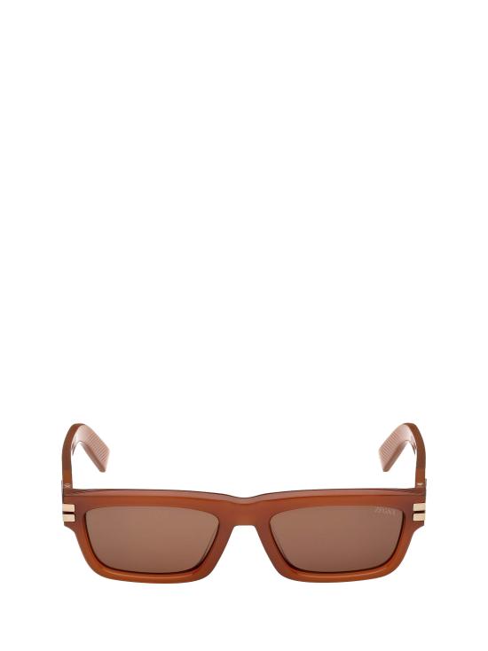 26FW 에르메네질도제냐 선글라스 EZ0282 45E SHINY LIGHT BROWN