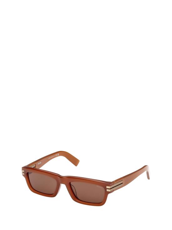 26FW 에르메네질도제냐 선글라스 EZ0282 45E SHINY LIGHT BROWN - ERMENEGILDO ZEGNA