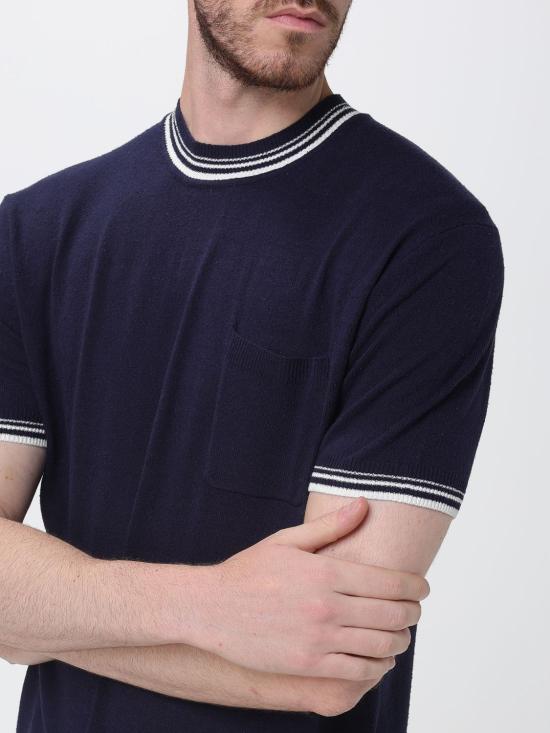26SS Paolo Pecora 반팔 티셔츠 A023F600 0001 Blue 1 - OTHER BRANDS