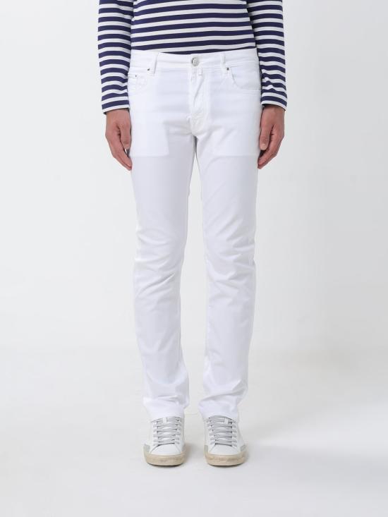 26SS 야콥코헨 스트레이트 팬츠 JUMQE004054S3756T RA00 White