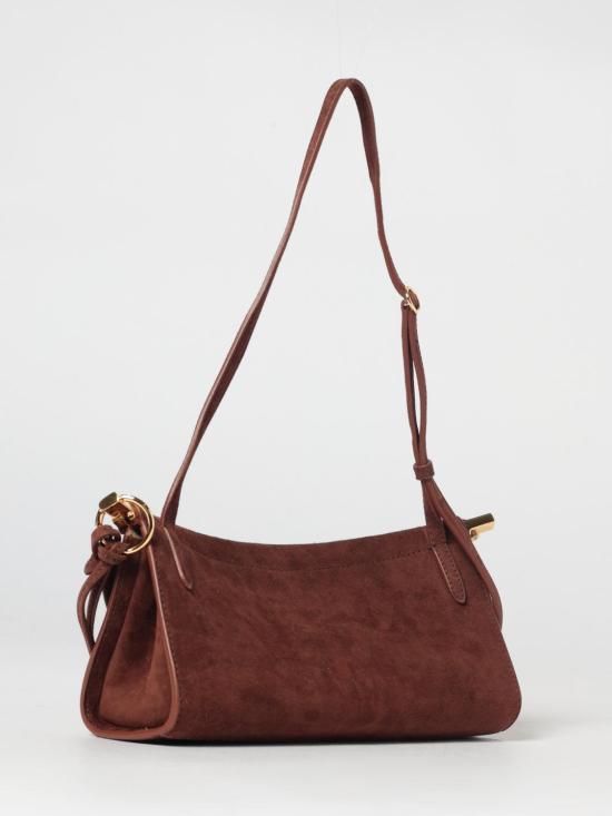 26SS 알라이아 르 클릭 이스트 웨스트 레더 스몰백 AA1S01426CA328 743 Brown - ALAIA