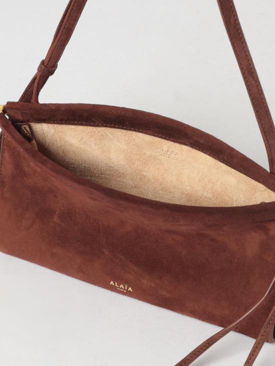 26SS 알라이아 르 클릭 이스트 웨스트 레더 스몰백 AA1S01426CA328 743 Brown - ALAIA