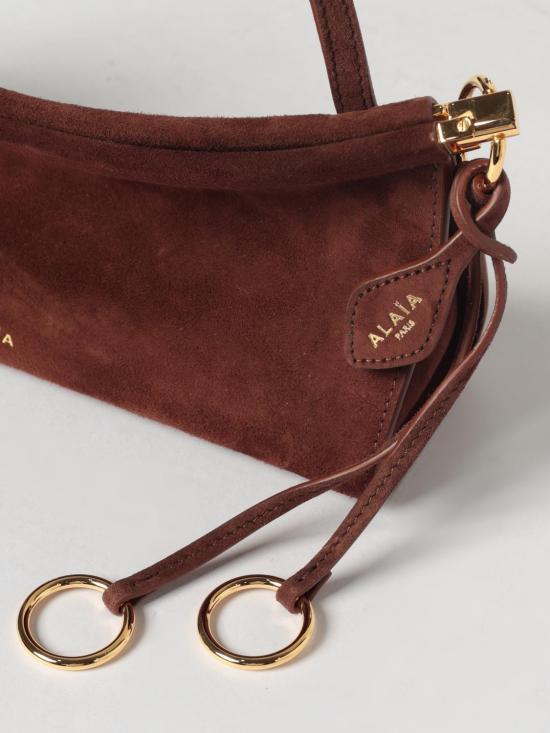 26SS 알라이아 르 클릭 이스트 웨스트 레더 스몰백 AA1S01426CA328 743 Brown - ALAIA