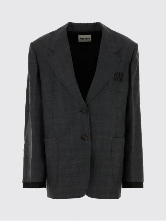 26SS 미우미우 수트 자켓 MH1927SQA116E6 F0480 Grey