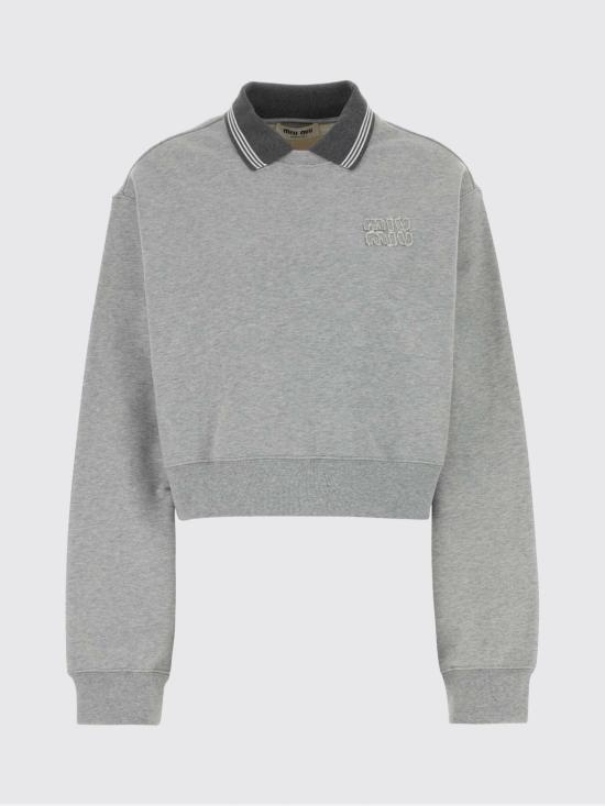 26SS 미우미우 폴로 티셔츠 MJLA15SOOO18ZX F0031 Grey