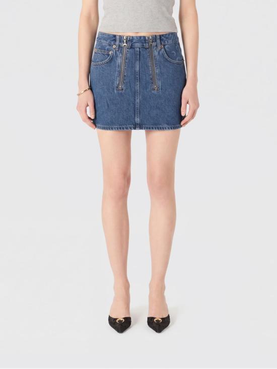26SS 마린세르 데님 스커트 WSK135ACDEN0002 BL05 Gnawed Blue