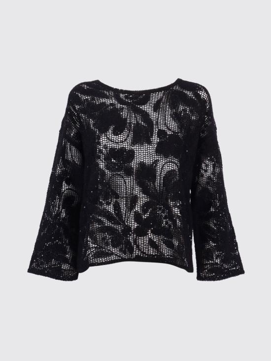 26SS 캉그라 긴팔 티셔츠 S6A393001 S6A00013 Black - KANGRA