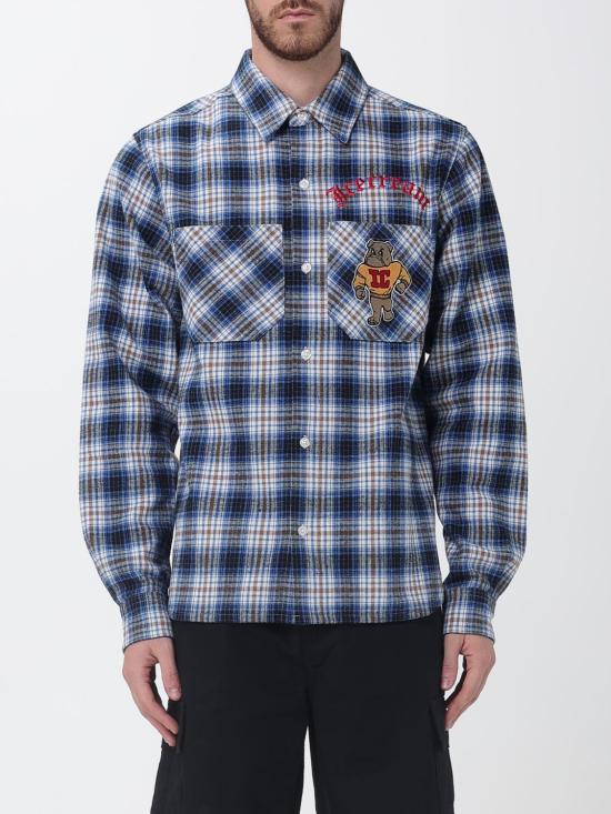 26SS 아이스크림 긴팔 셔츠 IC25413 BLUECHECK Blue