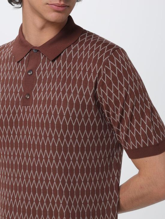 26SS 자노네 폴로 티셔츠 810362ZQ312 Z3030 Brown - ZANONE